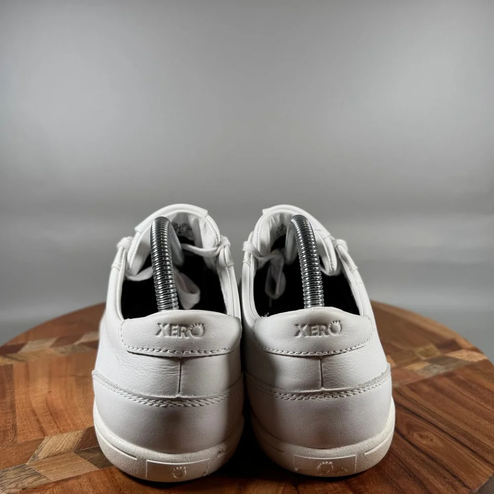 Xero Shoes Dillon Leather White Barefoot Minimalist Sneakers Womens 10 FW24